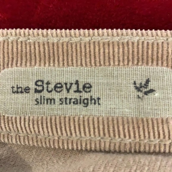 AG The Stevie Slim Straight Corduroy Pants Size 25 - Picture 7 of 12